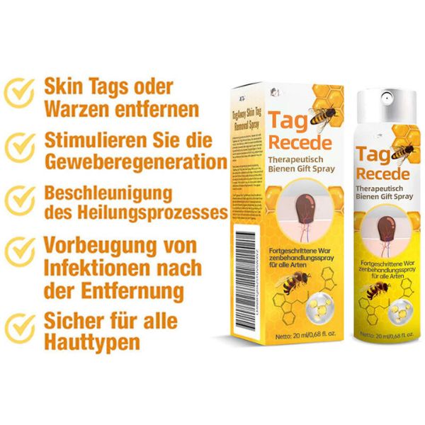 Avelena | Warzenentfernungsspray | Hauttag & Muttermal Pflege | Bienengift-Formel für sanfte Hautreinigung