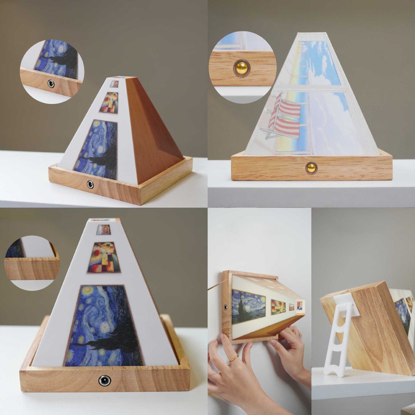Avelena | 3D Brillenfreie Galerie Optische Täuschung Wandlampe & Nachtlicht