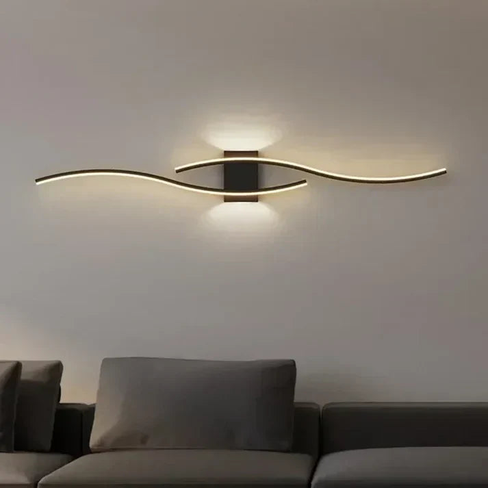 Avelena | Virella Wave LED Wandleuchte | Modernes Design | Warmweiß | Energiesparend