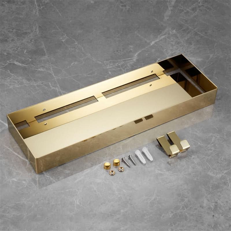 Avelena | ShowerRack - Goldene Badezimmerablage mit Haken
