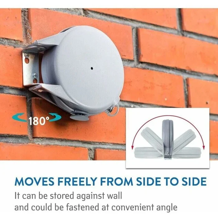 Avelena | Ausziehbare Waschleine mit schwenkbarer Wandhalterung