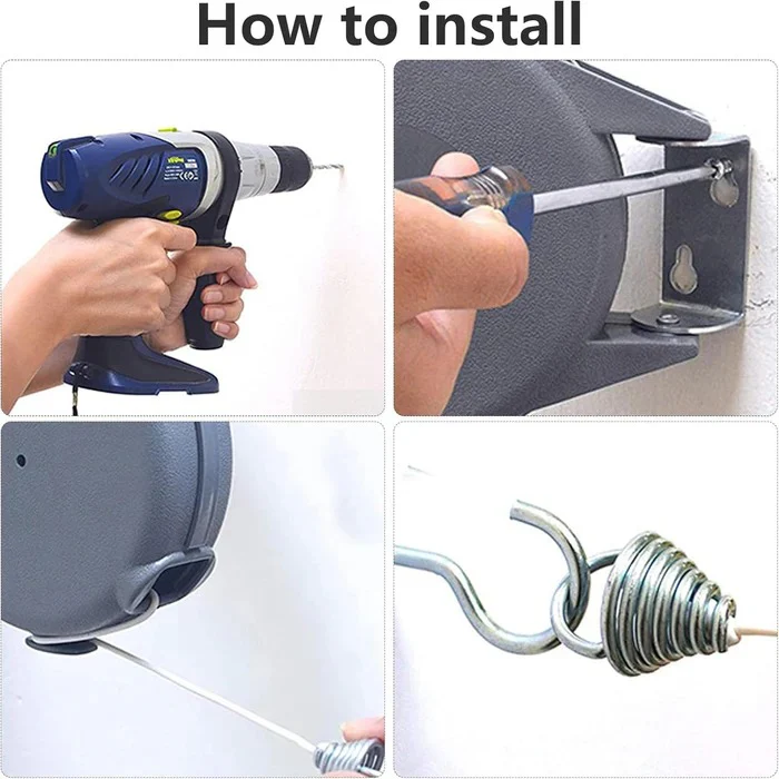 Avelena | Ausziehbare Waschleine mit schwenkbarer Wandhalterung