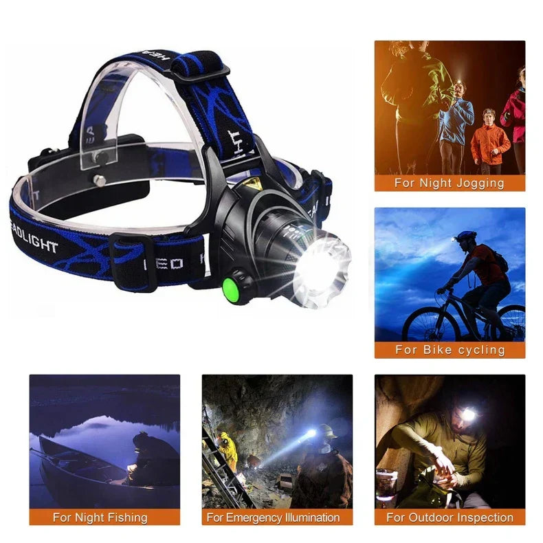 Avelena | TrailTorch | Wiederaufladbare Stirnlampe für alle Wetterbedingungen