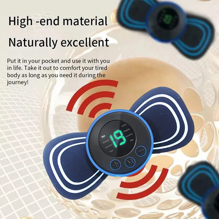 Avelena | Tragbarer Elektrischer Nackenmassager | Mit Pad & Fernbedienung für gezielte Entspannung