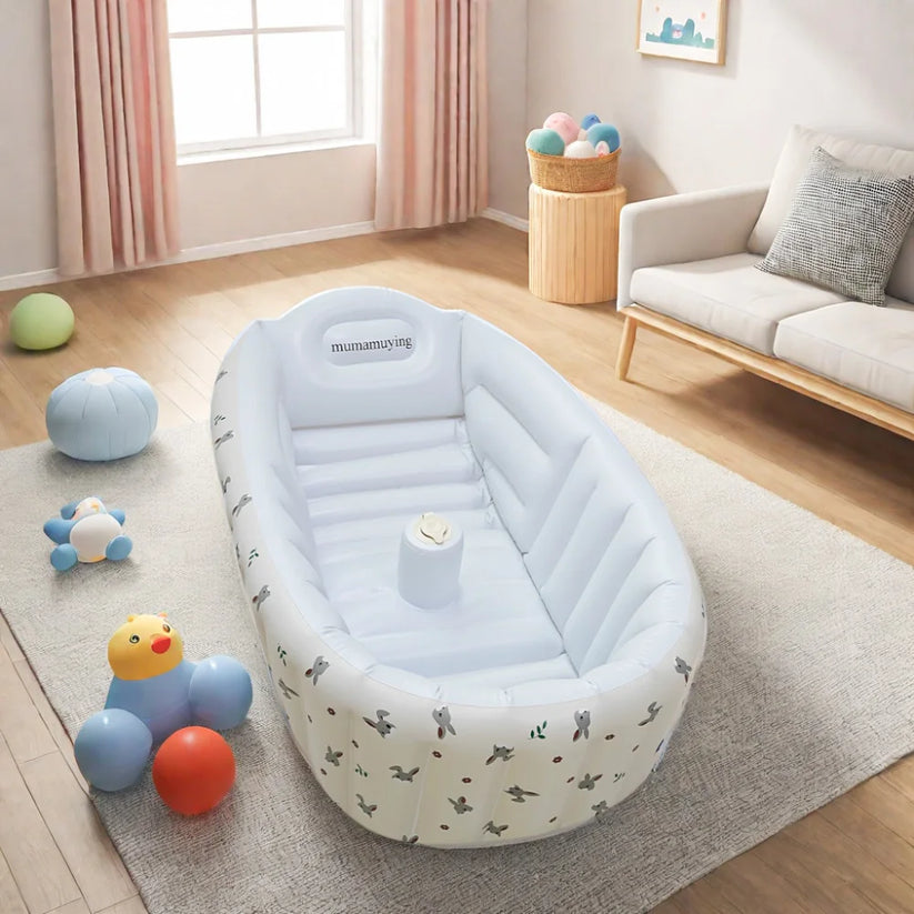 Avelena | SplashNest – Das mobile Badeparadies für dein Baby