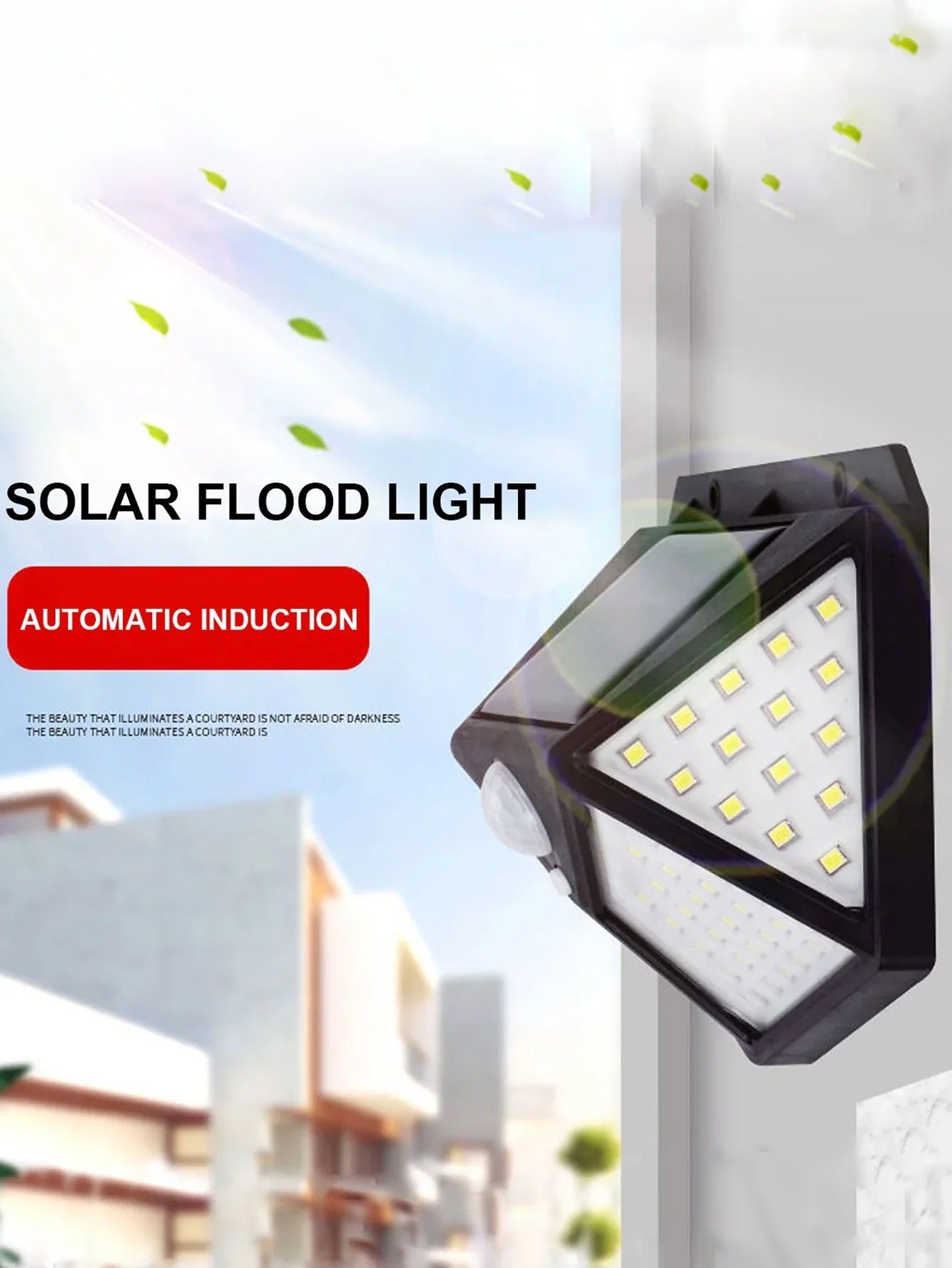 Avelena | Vielseitige Solarleuchte - Wetterfeste LED-Außenlampe mit Bewegungsmelder
