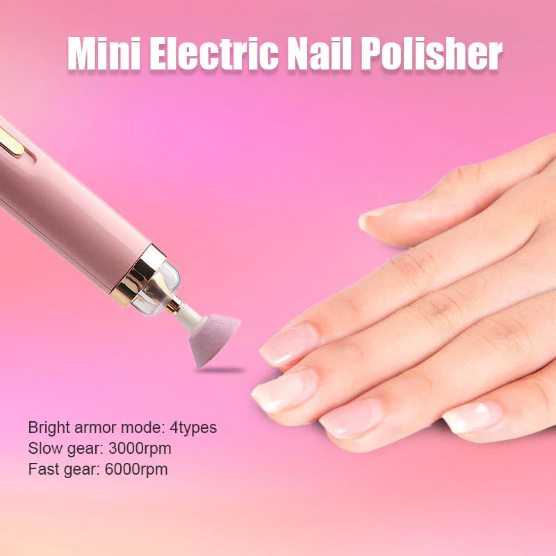 Avelena | 5-in-1 Elektrisches Nagelpflegegerät – Tragbares Maniküre-Tool mit LED-Licht