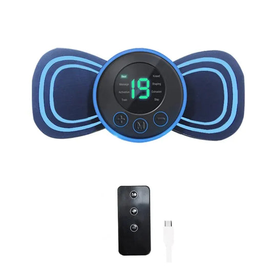 Avelena | Tragbarer Elektrischer Nackenmassager | Mit Pad & Fernbedienung für gezielte Entspannung