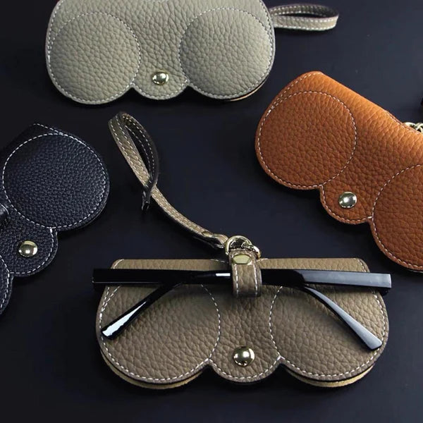Avelena | ShadeShield Weiches Leder-Sonnenbrillenetui