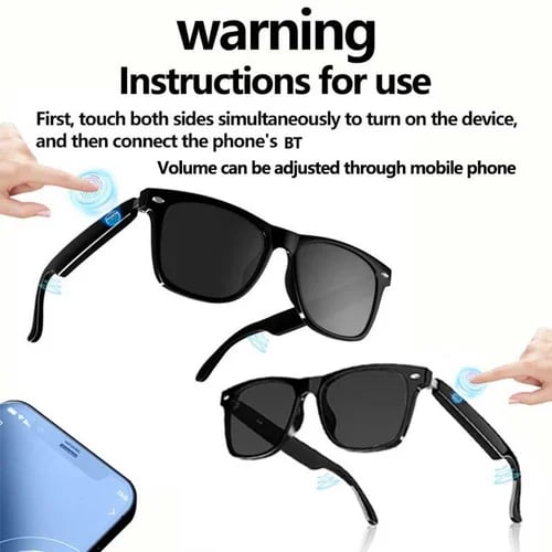 Avelena | Super Black TechnologySmart Wireless Kopfhörer Sonnenbrillen