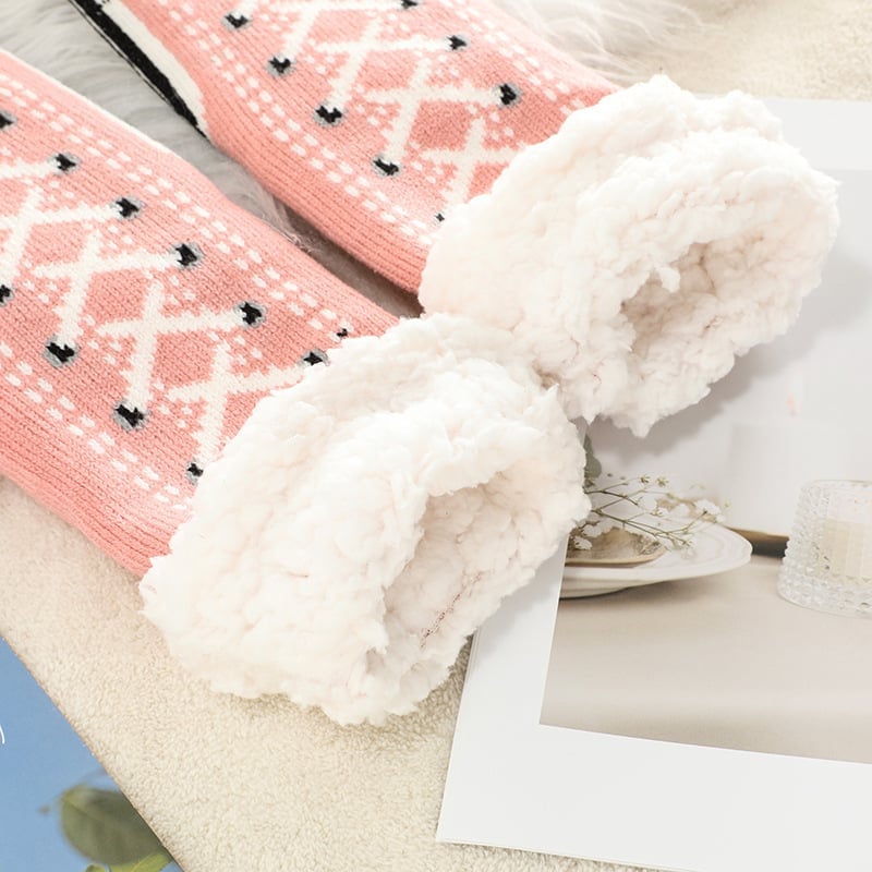 Avelena | Ultra-dicke Cashmere Hausschlappen Socken (Einheitsgröße passt den meisten)