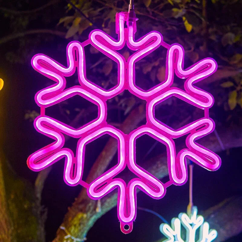 Avelena | Wasserdichtes LED Schneeflockenlicht für festliche Winterdekoration