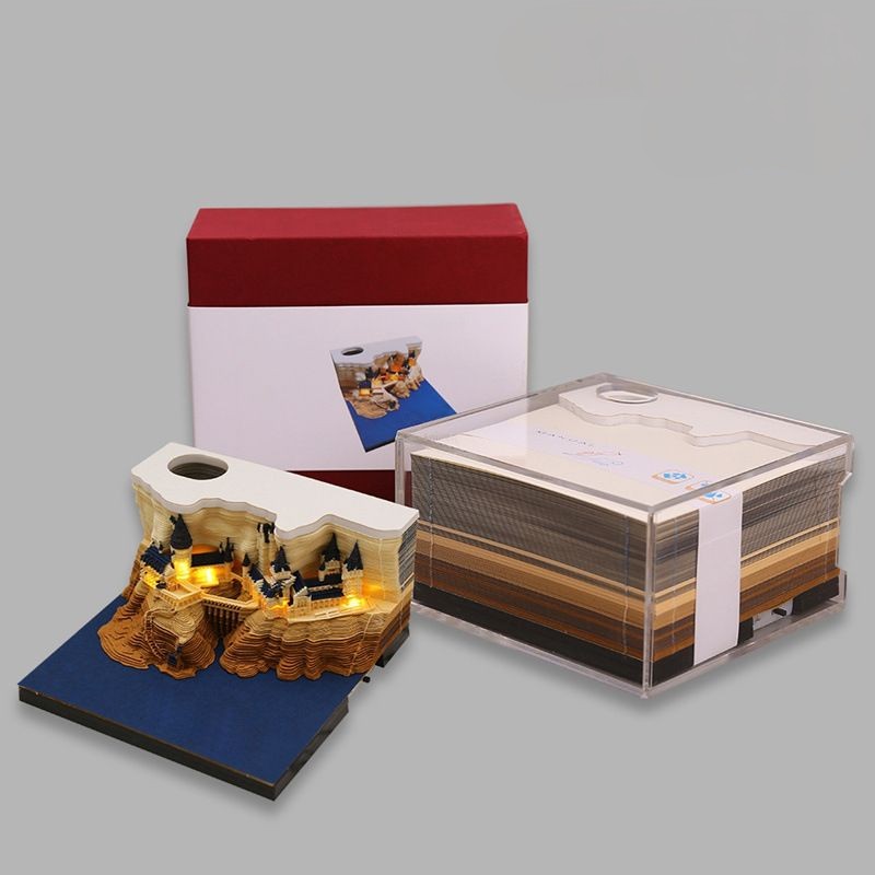 Avelena | 3D dreidimensionales Notizpapier Schnitzmodell Cartoon kreative Kunst Geschenk