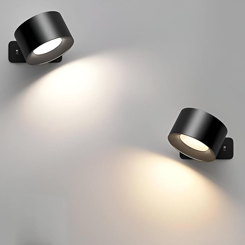 Avelena | Spotlight Kabellose Wandlampe - 360° Rotation, Dimmbar, Wiederaufladbare Wandlicht