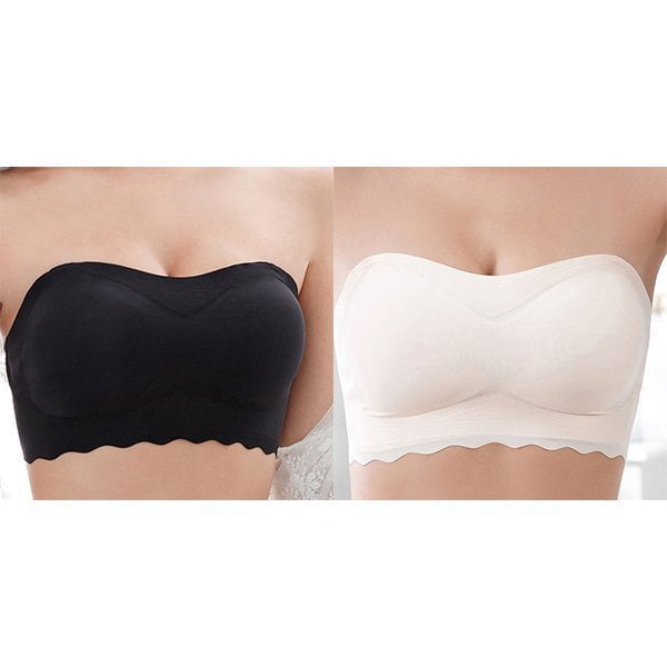 Avelena | Plus-Size Sexy, trägerlos, unsichtbarer Push-Up-BH