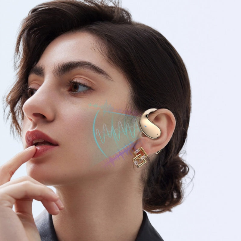 Avelena | Drahtlose Ohrhörer mit offenem Ohr und LED-Display