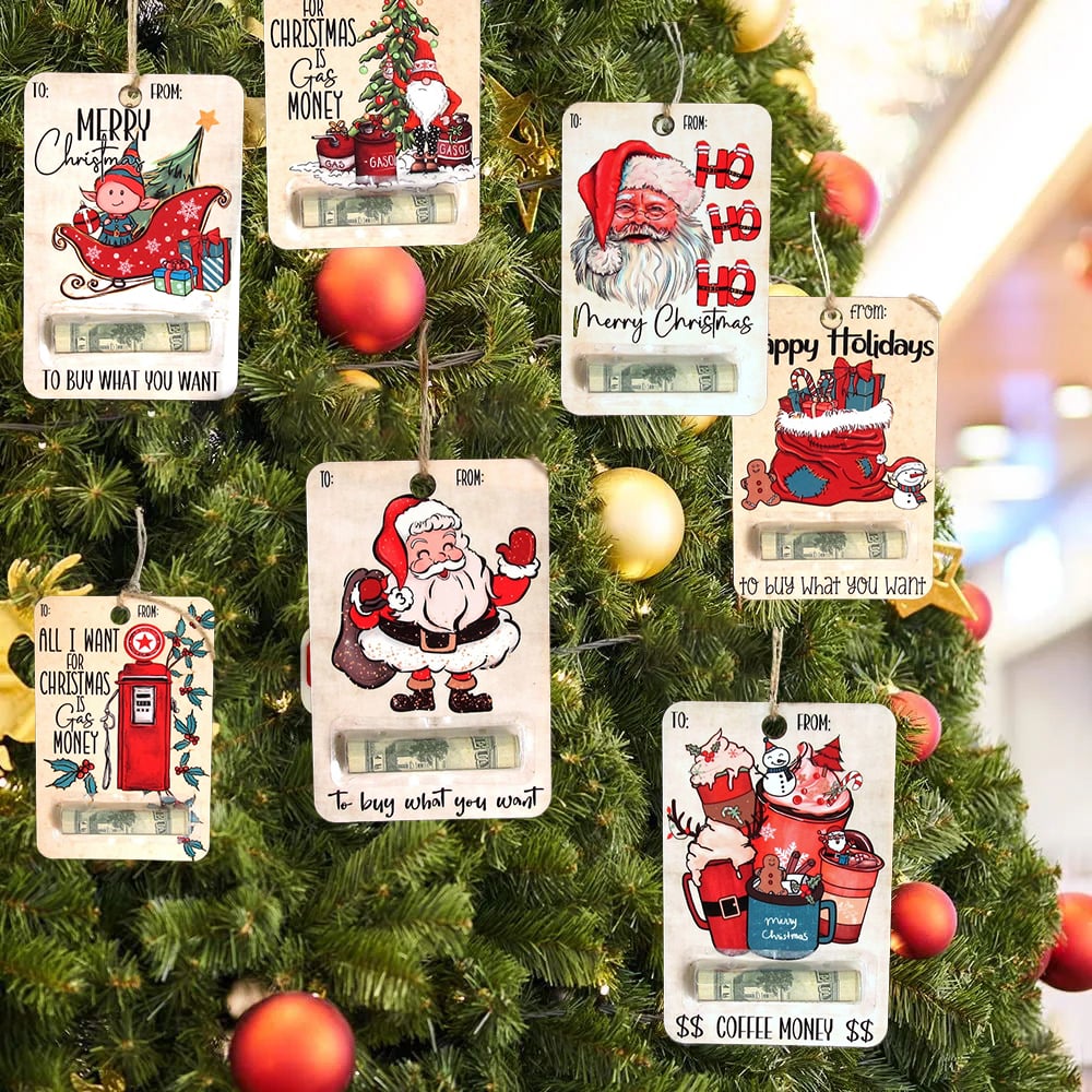 Avelena | Christmas Wooden Money Holder Ornament