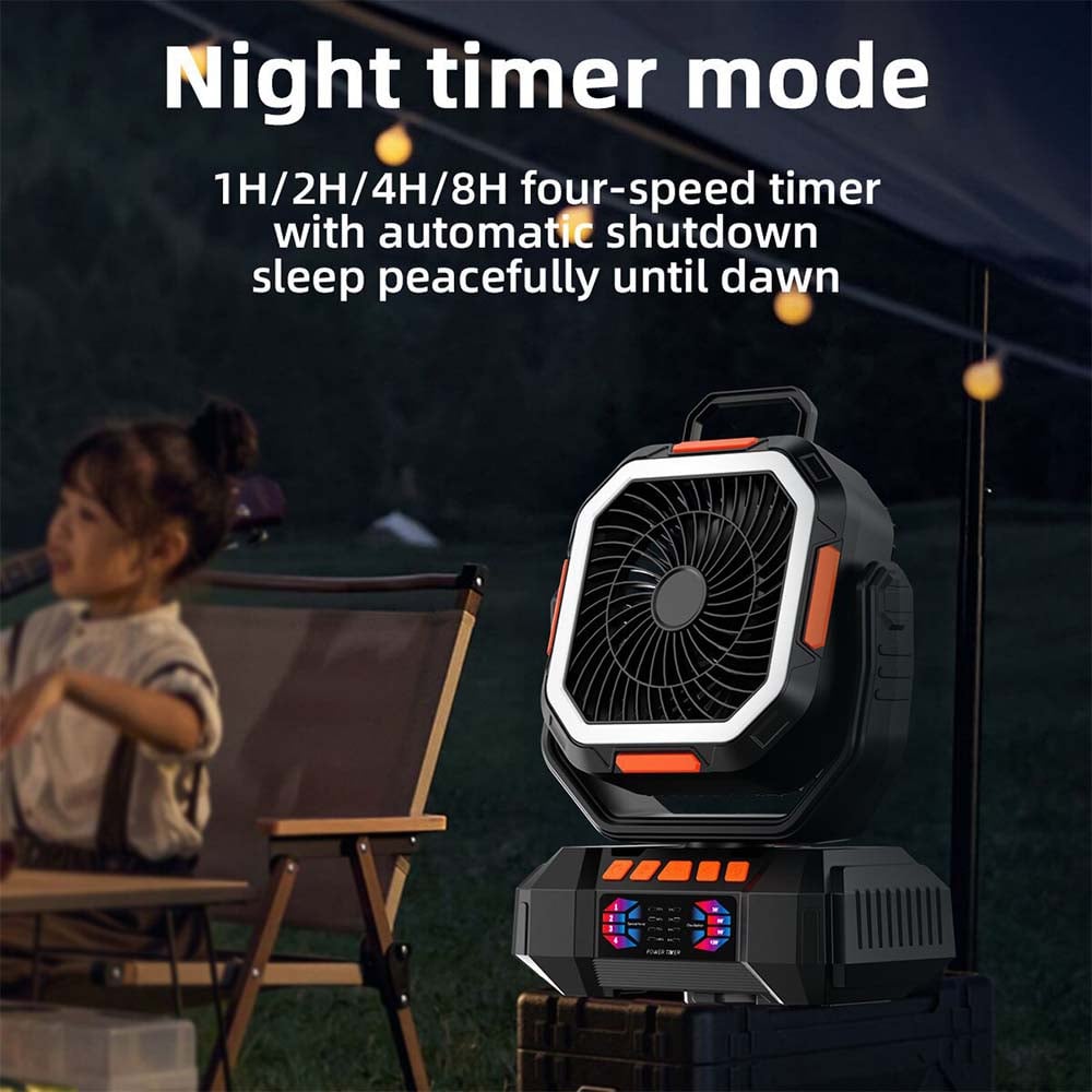 Avelena | Tragbarer wiederaufladbarer Campingventilator