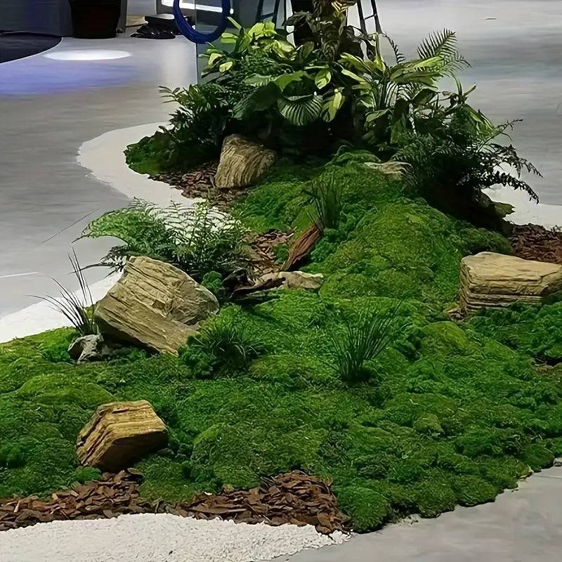 Avelena | Moos-Überzug Stück – Moos Flocken Ornament für Dekoration und Landschaftsgestaltung