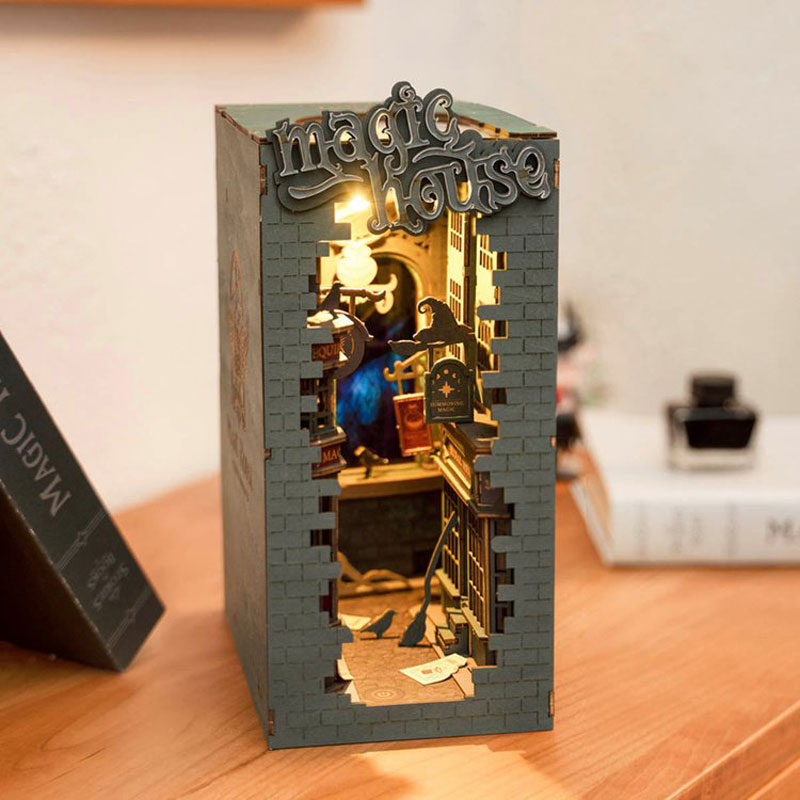 Avelena | 3D Holz Buch Ecke Puzzle