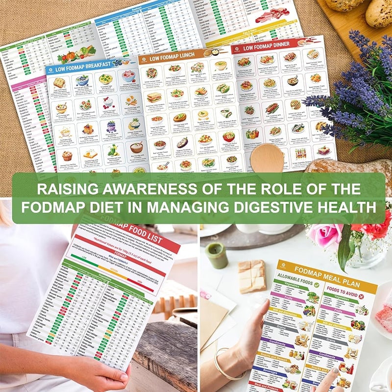 Avelena | Set aus 2 Fodmap-DiagrammenIBS-Symptomlindernde Lebensmittel-Liste