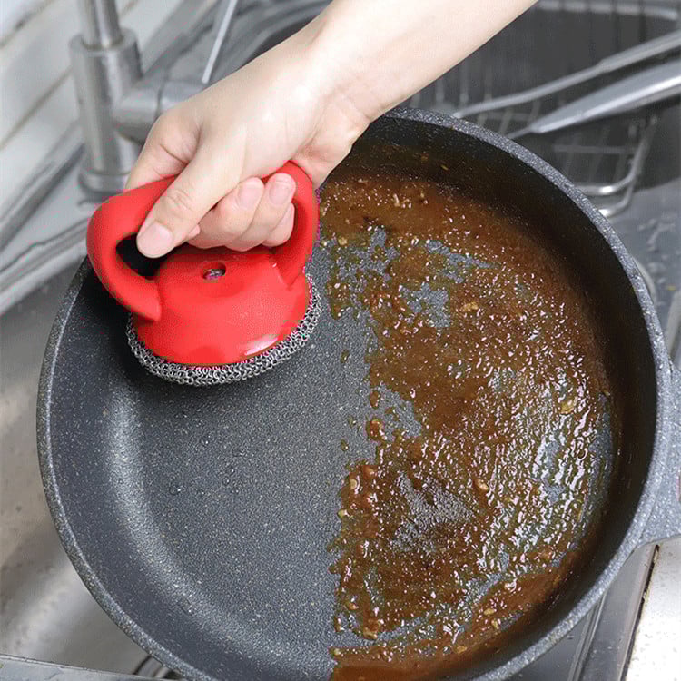 Avelena | StahlPeeling Ergonomischer Schrubber aus Edelstahl