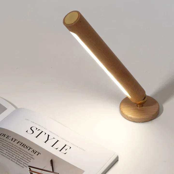 Avelena | SpinStrahl Drehbare Lampe aus Holz