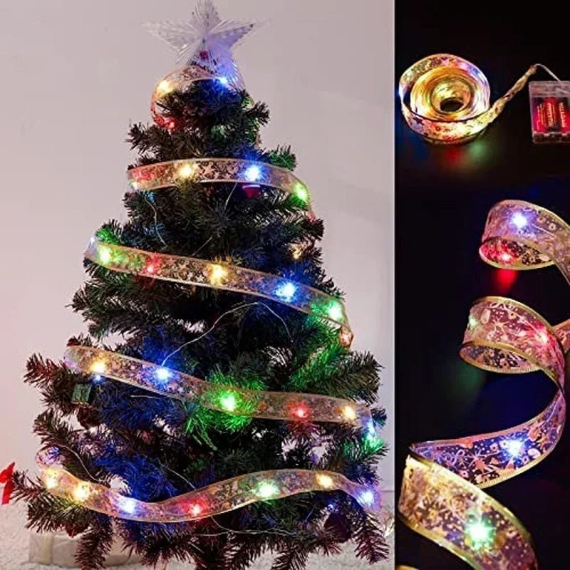 Avelena | Verzaubernde Band-Lichter – Weihnachtsbaum-Ornamente & Wohnkultur für eine magische Neujahrsfeier!
