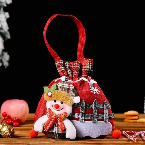 Avelena | Weihnachten Geschenkbeutel | Stoffbeutel mit Kordelzug | Verschiedene Designs | Wiederverwendbar