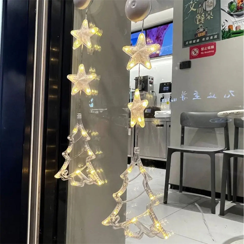 Avelena | Weihnachtsfensterbeleuchtung mit Saugnapf
