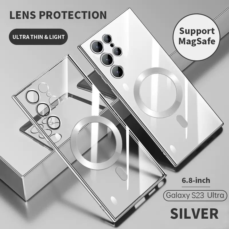 Avelena | Transparente Luxus-Beschichtung Magnetische Abdeckung für Samsung