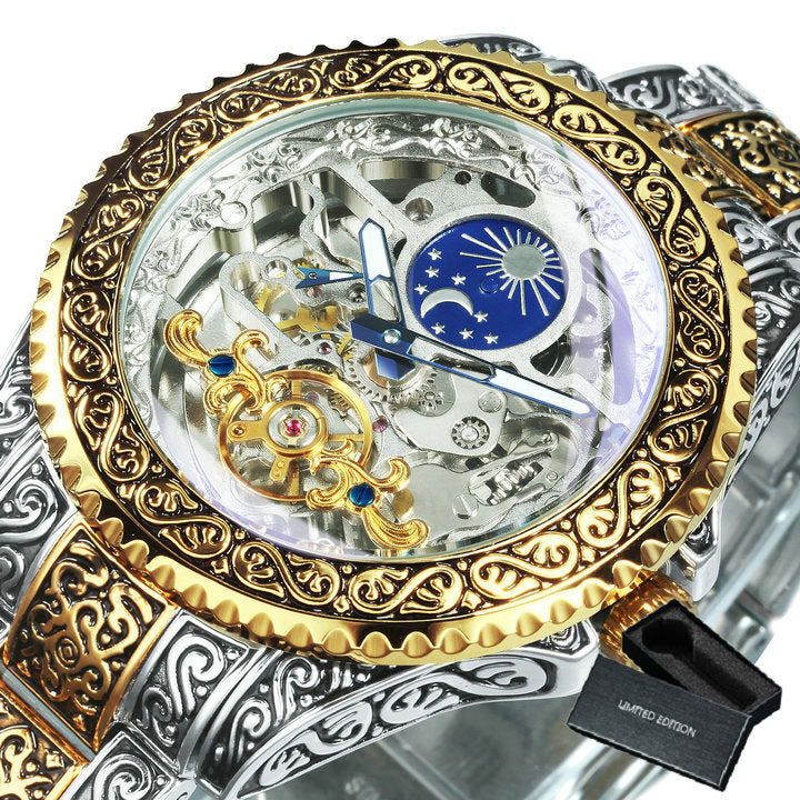 Avelena | Vintage Moon Automatikk Tourbillon Uhr