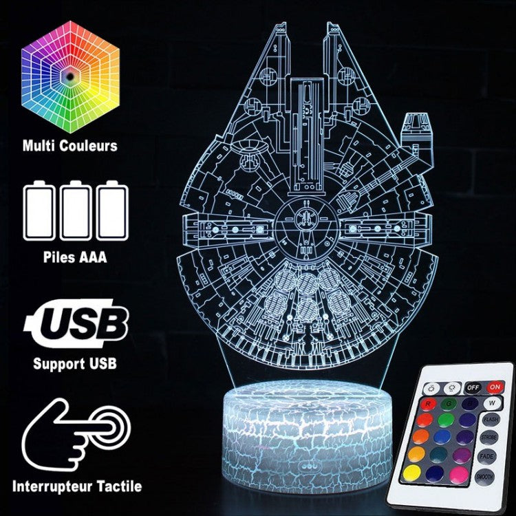 Avelena | 3D-Lampe Star Wars Millennium Falcon