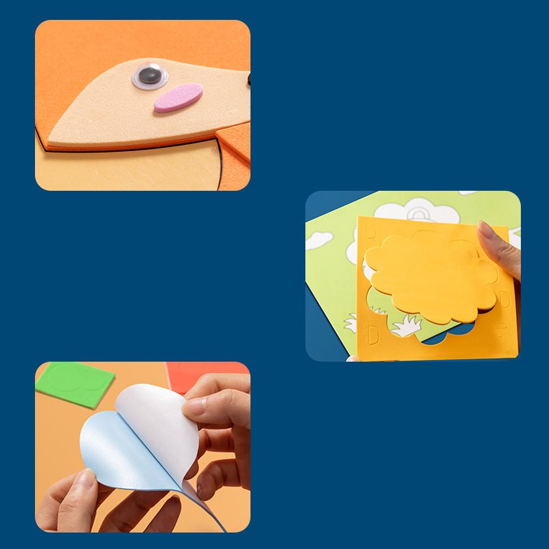 Avelena | 3D Schaum Aufkleber Puzzle Spiel DIY Tier Kinderbildung Spielzeug