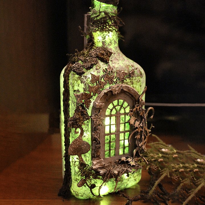 Avelena | Veränderte Kunstflasche - Mystische Waldgeschichten