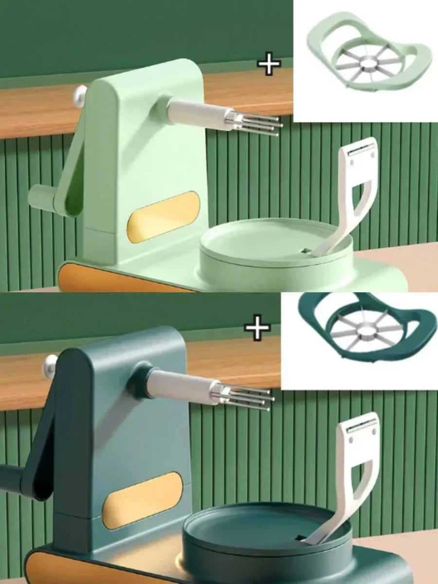 Avelena | Einfacher Gemüse- und Obstschäler mit Handkurbel – Für müheloses Schälen