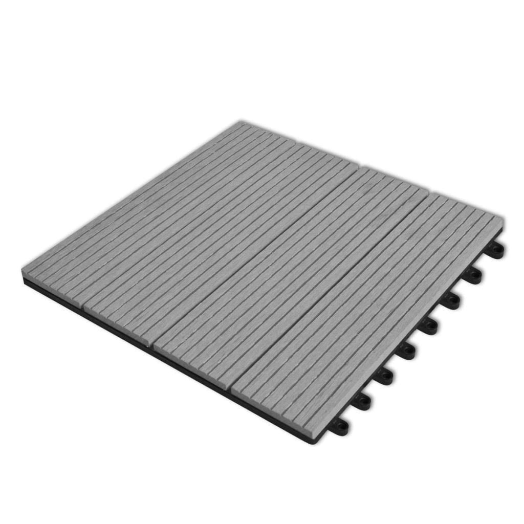 Avelena | WPC-Fliesen 30x30cm 11Stk 1m2 Grau