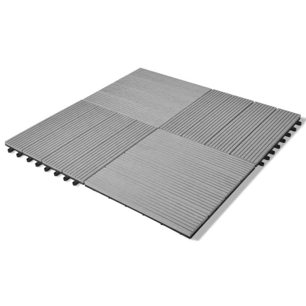 Avelena | WPC-Fliesen 30x30cm 11Stk 1m2 Grau