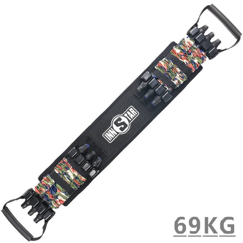 Avelena | Widerstandsband & Stangenset | Tragbar & Leicht | Bis 120 kg Widerstand | Für Krafttraining & Fitness