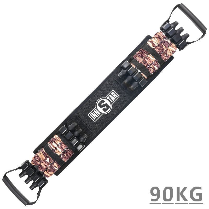Avelena | Widerstandsband & Stangenset | Tragbar & Leicht | Bis 120 kg Widerstand | Für Krafttraining & Fitness