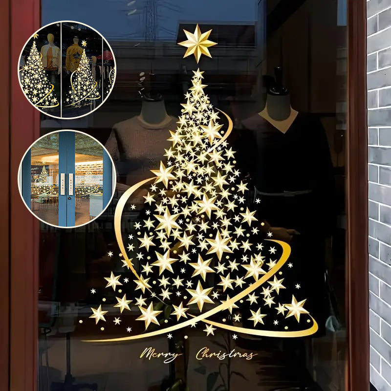 Avelena | Weihnachtsbaum-Fensteraufkleber