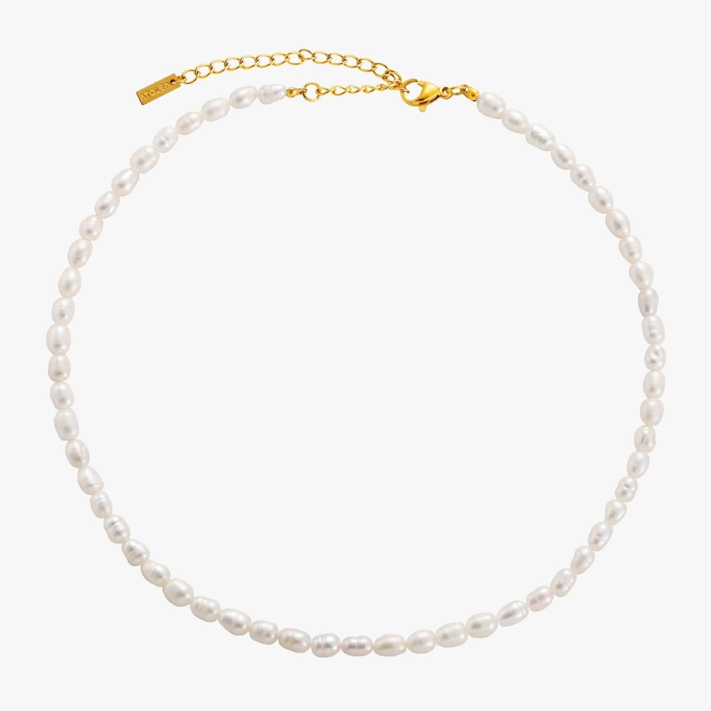 Avelena | Amélie Süßwasserperle Choker Halskette mit 18K Vergoldung