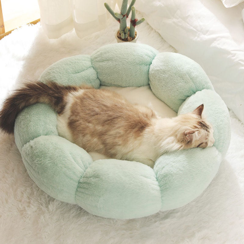 Avelena | Tiefschlafende Blumenform Katzenbett