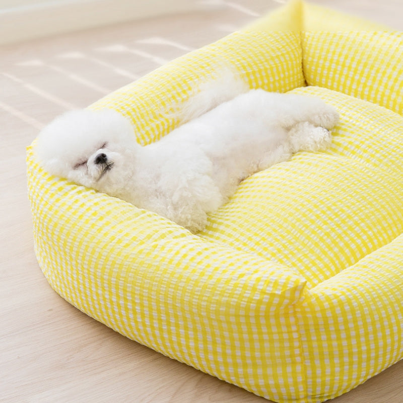 Avelena | Rechteckiges waschbares Hundebett atmungsaktives Haustierbett