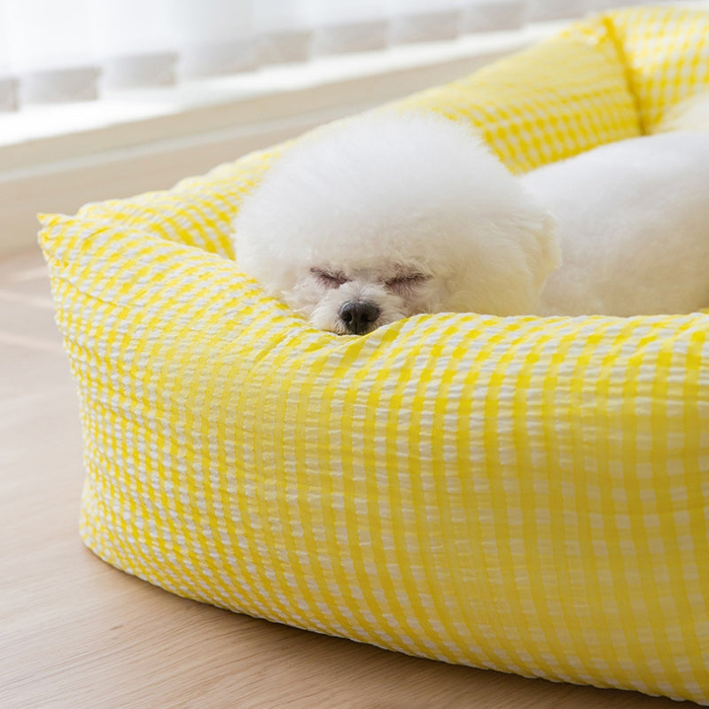 Avelena | Rechteckiges waschbares Hundebett atmungsaktives Haustierbett