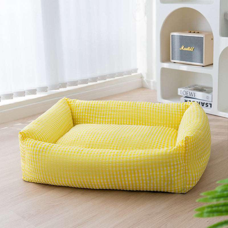 Avelena | Rechteckiges waschbares Hundebett atmungsaktives Haustierbett