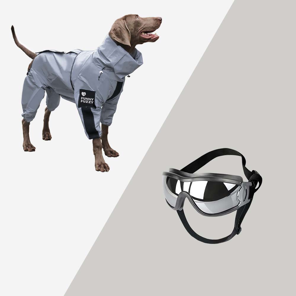 Avelena | Reflektierender Allwetter wasserdichter cooler Hundezubehör Regenmantel