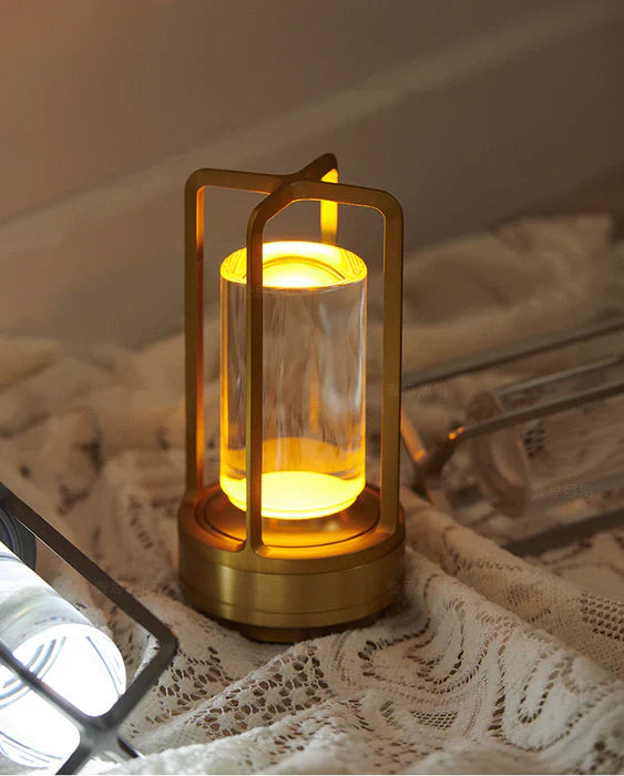 Avelena | Warme LED kabellose Tischlampe – Batteriebetriebener nordischer Design - LED mit Touch-Steuerung, geeignet für Schlafzimmer, Zuhause, Außenbereich - Ideal Nachtlicht
