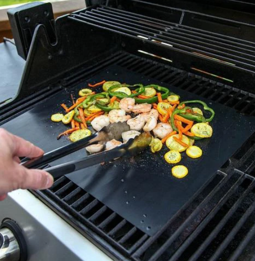 Avelena | Wiederverwendbare Antihaft-BBQ-Grillmatte für das Kochen im Freien