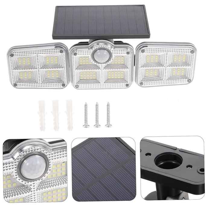 Avelena | Solar LED Strahler mit Bewegungsmelder |200W Leistung | Wetterfest